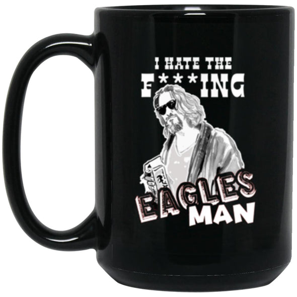 Hate Eagles Black Mug 15oz (2-sided)