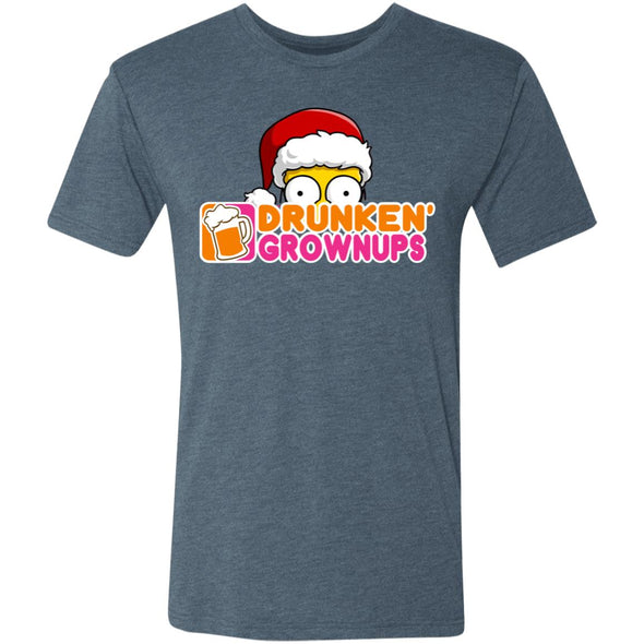 Drunken Grownups Christmas Premium Triblend Tee