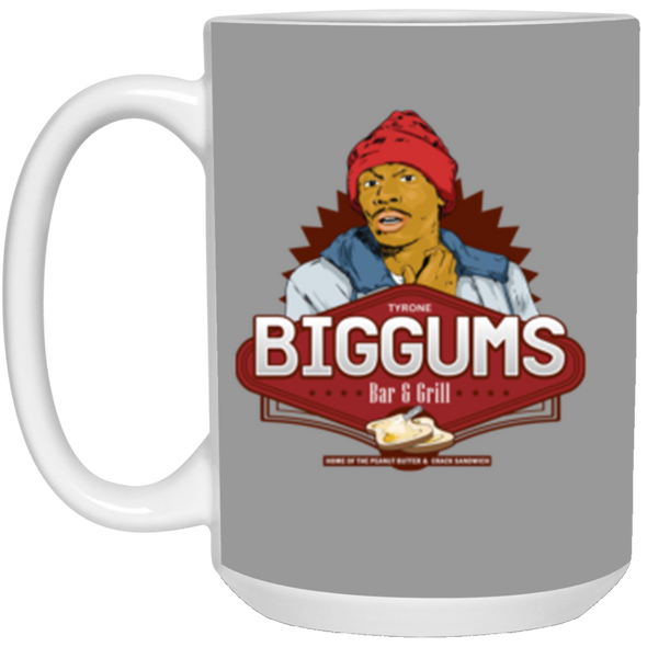 Biggums Bar & Grill White Mug 15oz (2-sided)