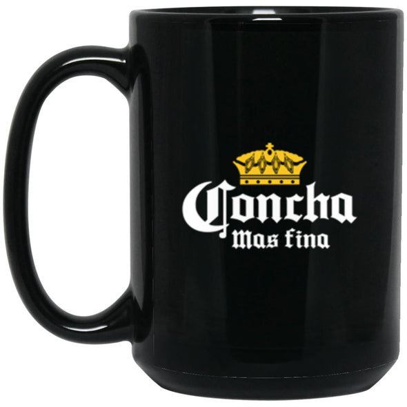 Concha Mas Fina Black Mug 15oz (2-sided)