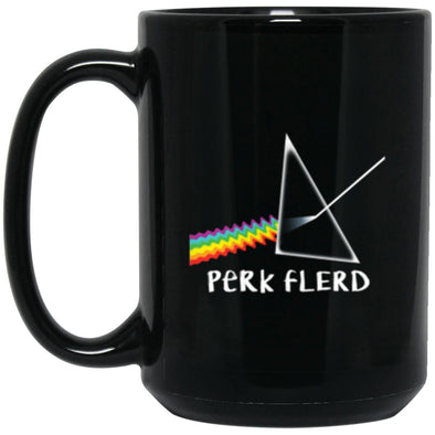 Perk Flerd Black Mug 15oz (2-sided)