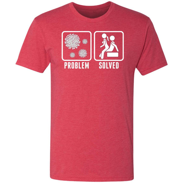 Quarantine Problem Solved Sex Premium Triblend Tee