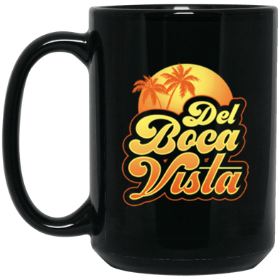 Del Boca Vista Black Mug 15oz (2-sided)