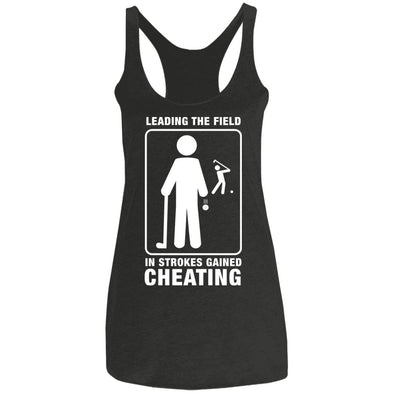 Strokes Gained Cheating Ladies Racerback Tank