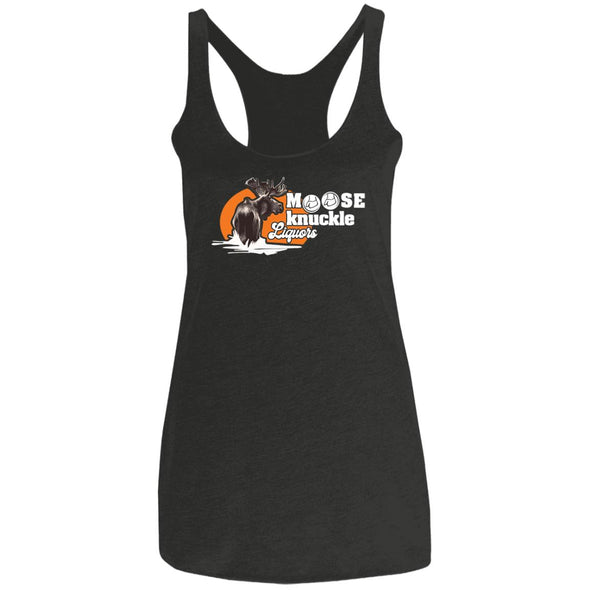 Moose Knuckle Liquors Ladies Racerback Tank
