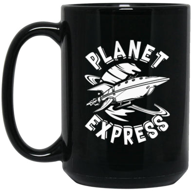 Planet Express Black Mug 15oz (2-sided)