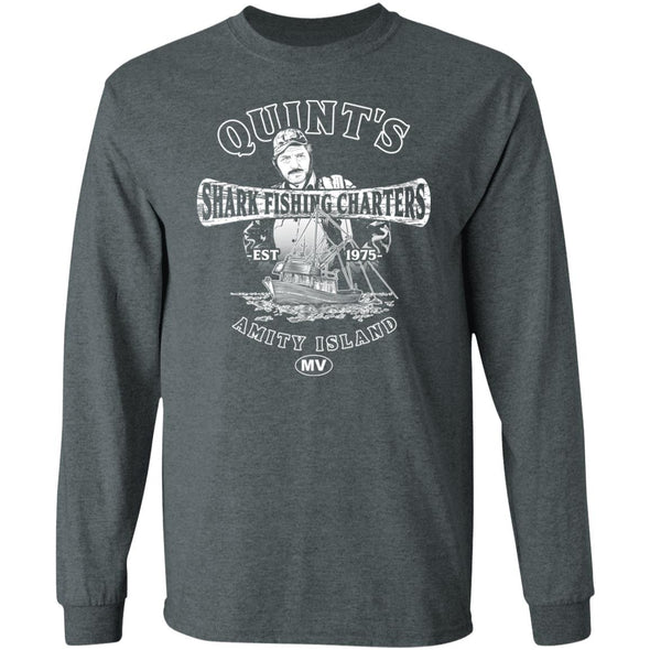 Quint's Shark Charters Heavy Long Sleeve