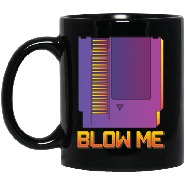 Blow Me Black Mug 11oz (2-sided)