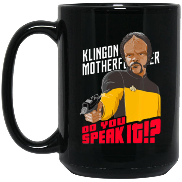 Klingon Motherfucker Black Mug 15oz (2-sided)