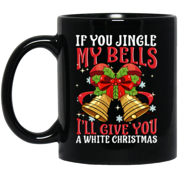 Jingle Bells Black Mug 11oz (2-sided)