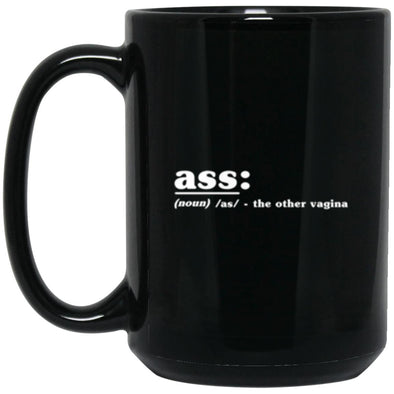 Ass Definition Black Mug 15oz (2-sided)