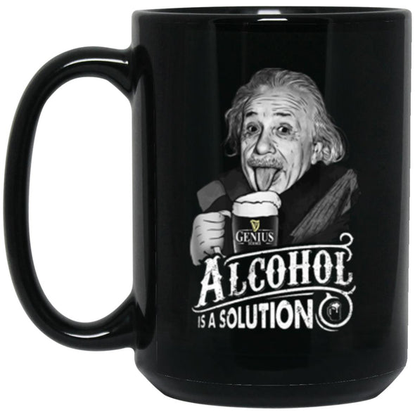 Alcohol Solution Black Mug 15oz (2-sided)