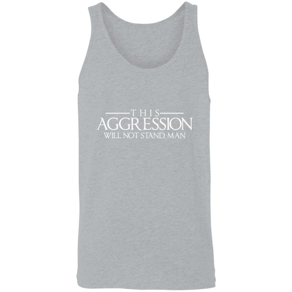 Aggression Text Tank Top