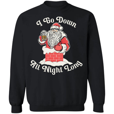 Santa Goes Down Crewneck Sweatshirt