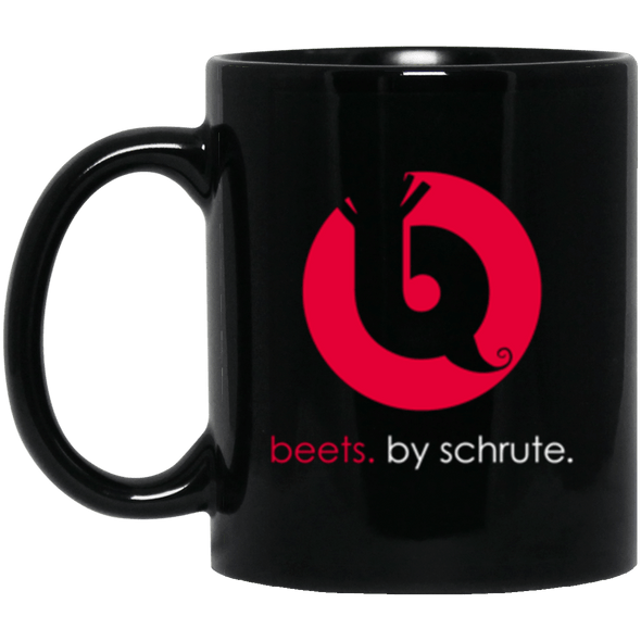Beets by Schrute Black Mug 11oz (2-sided)