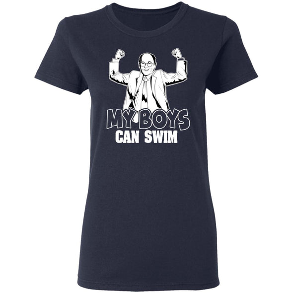 My Boys Can Swim Ladies Cotton Tee