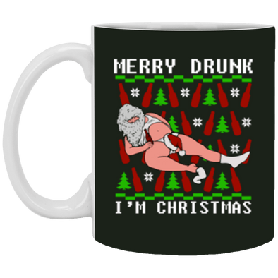 Merry Drunk White Mug 11oz (2-sided)