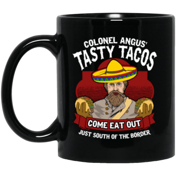 Tasty Tacos Black Mug 11oz (2-sided)
