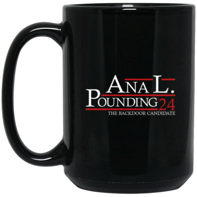 Anal Pounding 24 Black Mug 15oz (2-sided)