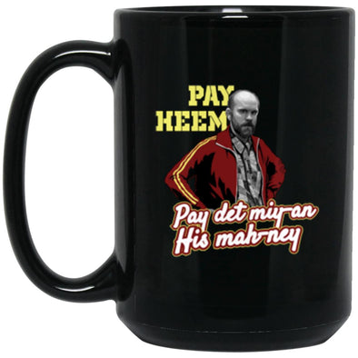 Pay Heem Black Mug 15oz (2-sided)