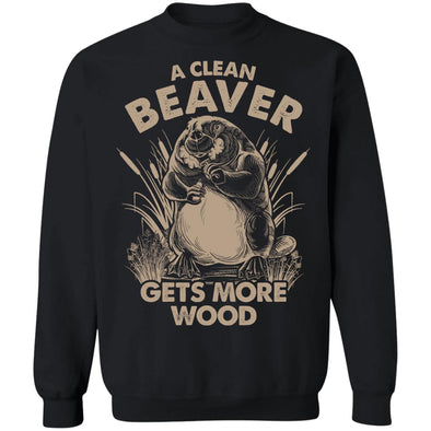A Clean Beaver Crewneck Sweatshirt