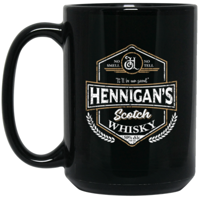 Hennigans Black Mug 15oz (2-sided)