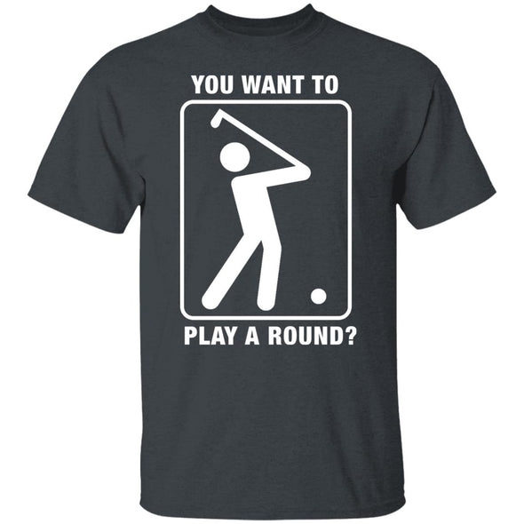 Play A Round Cotton Tee