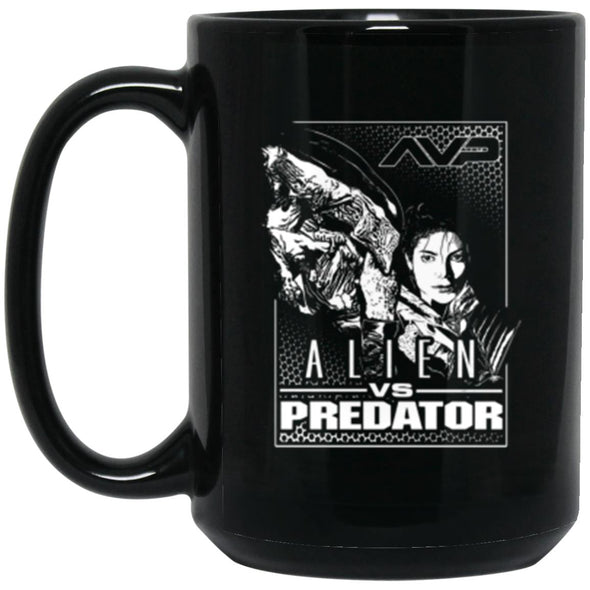Alien vs Predator Black Mug 15oz (2-sided)