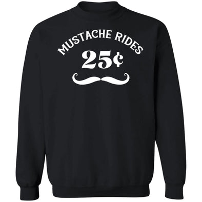 Mustache Rides Crewneck Sweatshirt