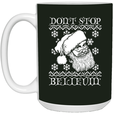 Believin in Santa White Mug 15oz (2-sided)