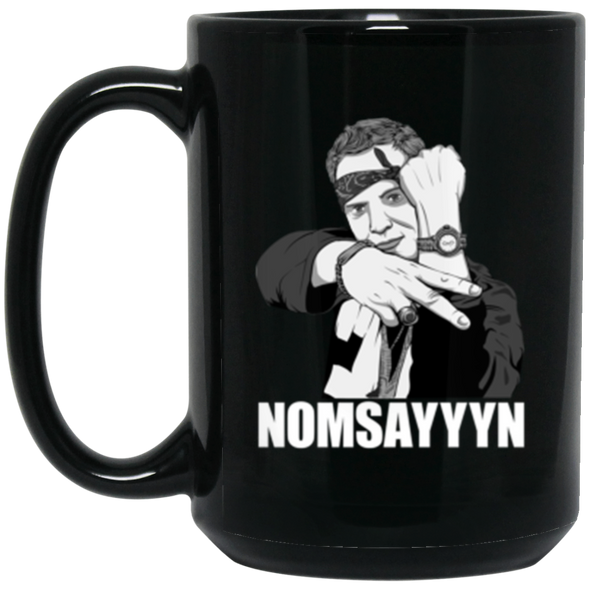 Nomsayyyn Black Mug 15oz (2-sided)