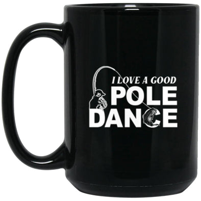 Pole Dance Black Mug 15oz (2-sided)