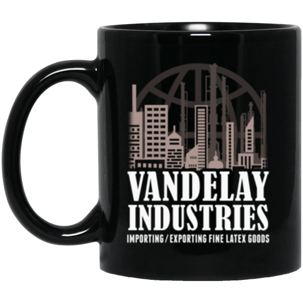 Vandelay Industries Black Mug 11oz (2-sided)