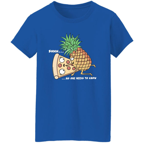 Pineapple On Pizza  Ladies Cotton Tee