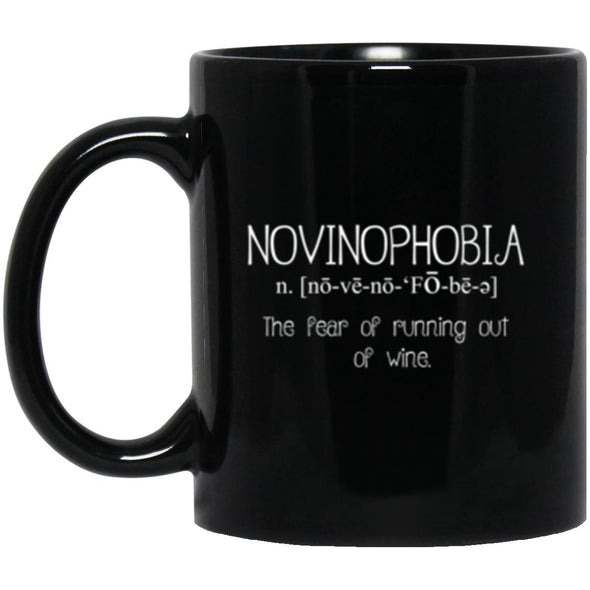 Novinophobia Black Mug 11oz (2-sided)