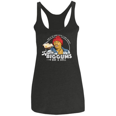 Biggums Bar & Grill Ladies Racerback Tank