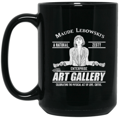 Maude's Art Gallery Black Mug 15oz (2-sided)