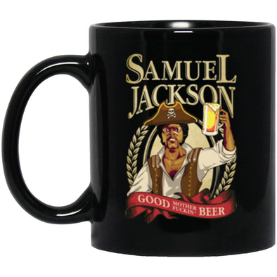 Sam Jackson Beer Black Mug 11oz (2-sided)