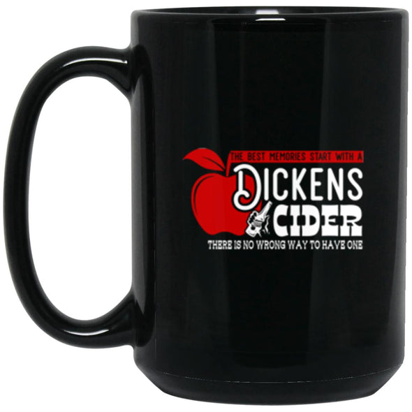 Dickens Memories Black Mug 15oz (2-sided)