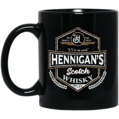 Hennigans Black Mug 11oz (2-sided)