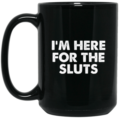 Sluts Black Mug 15oz (2-sided)