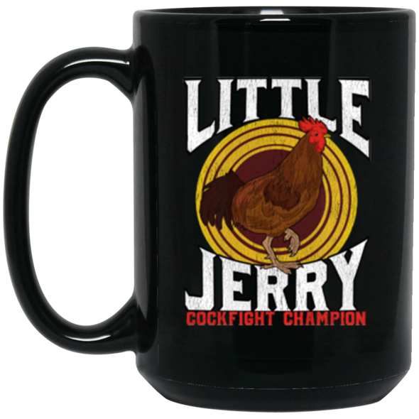Little Jerry Black Mug 15oz (2-sided)