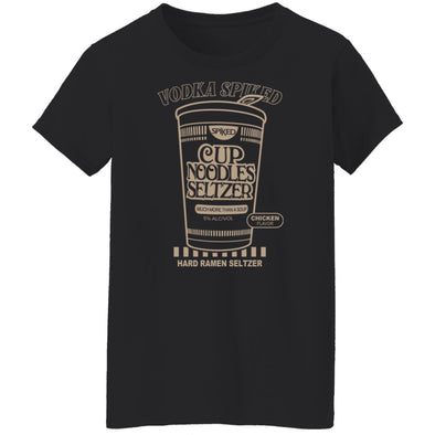 Spiked Cup Noodles Ladies Cotton Tee