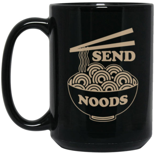 Send Noods Black Mug 15oz (2-sided)