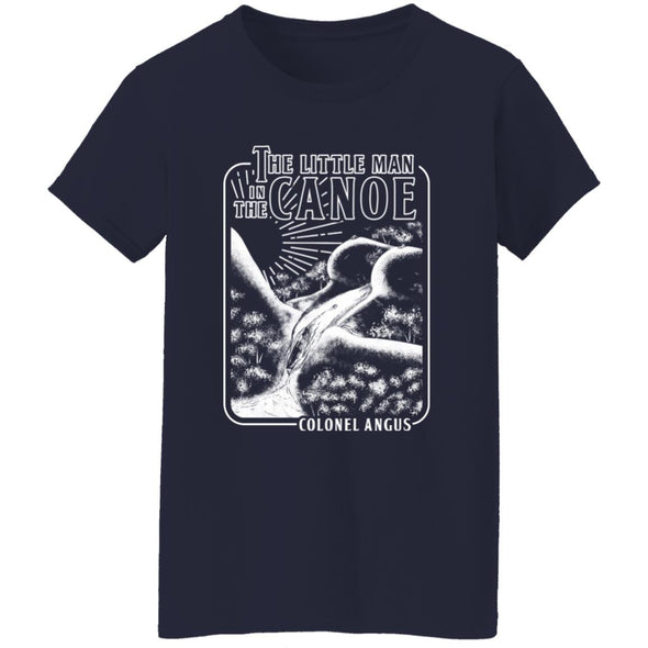 Man In Canoe Ladies Cotton Tee