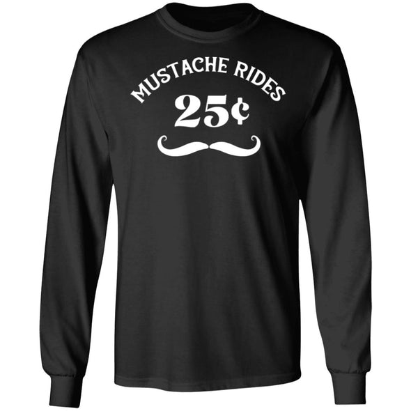 Mustache Rides Heavy Long Sleeve