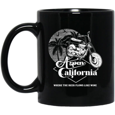 Aspen California Black Mug 11oz (2-sided)
