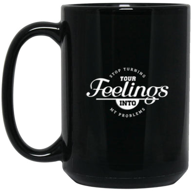 Feelings Black Mug 15oz (2-sided)