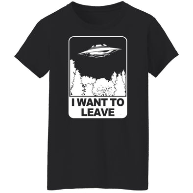 I Want To Leave Ladies Cotton Tee