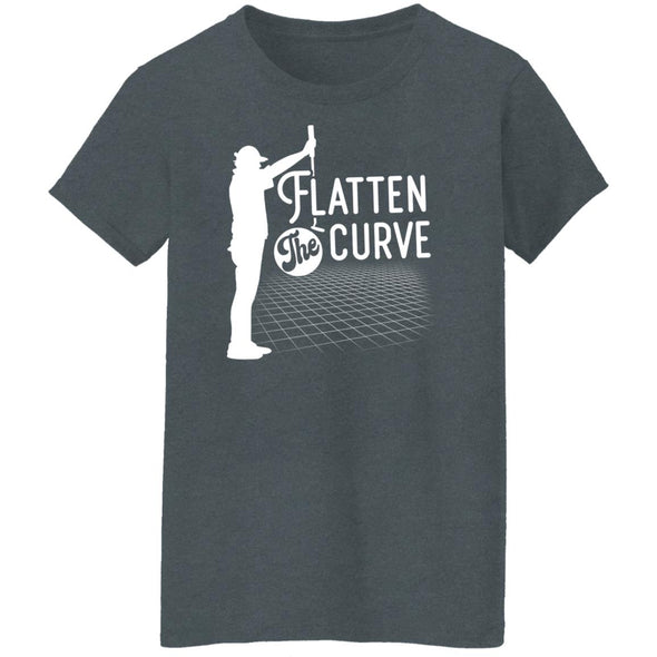 Flatten The Curve Golf Ladies Cotton Tee